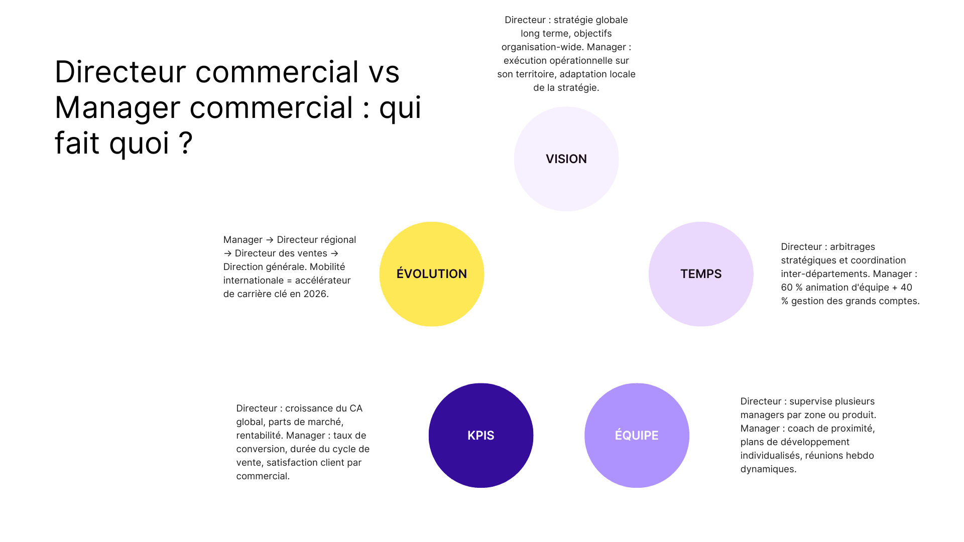 Directeur commercial vs manager commercial : qui fait quoi ?