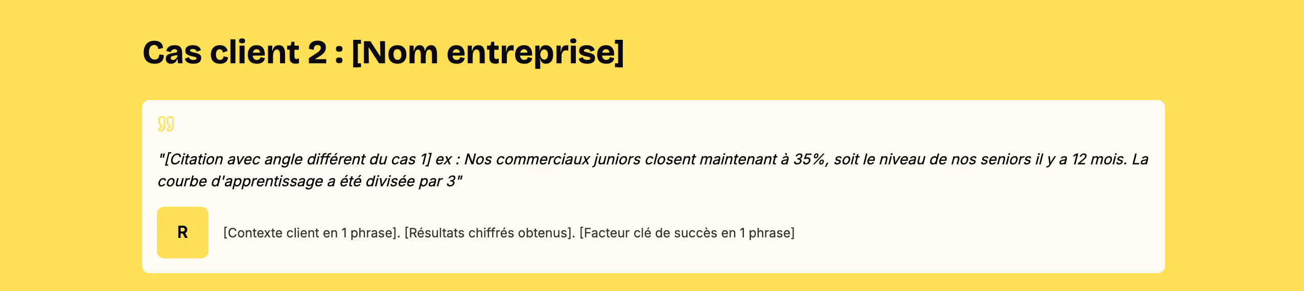 In the final proposal, this block will appear like this