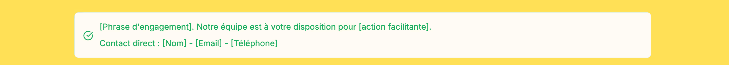 In the final proposal, this block will appear like this: