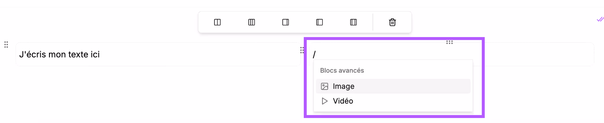 Insert images or videos