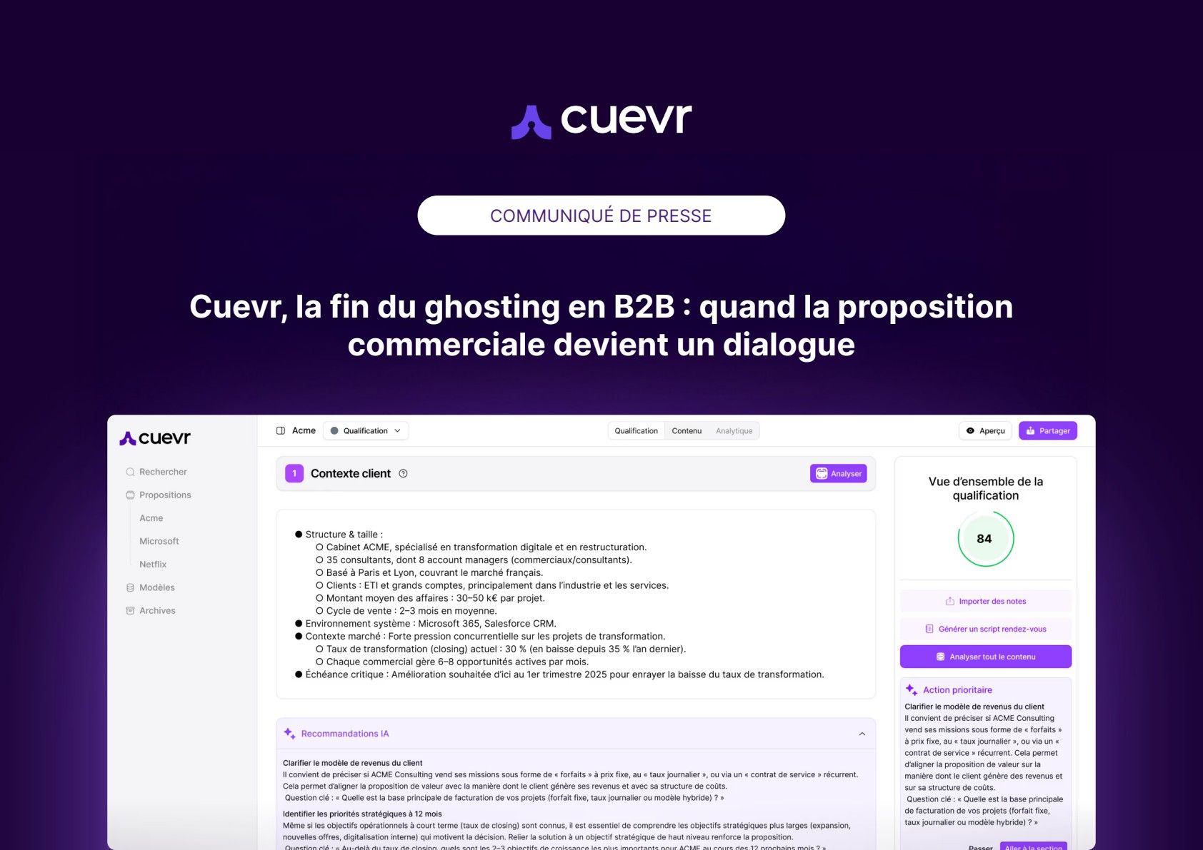 Cuevr: ending B2B ghosting