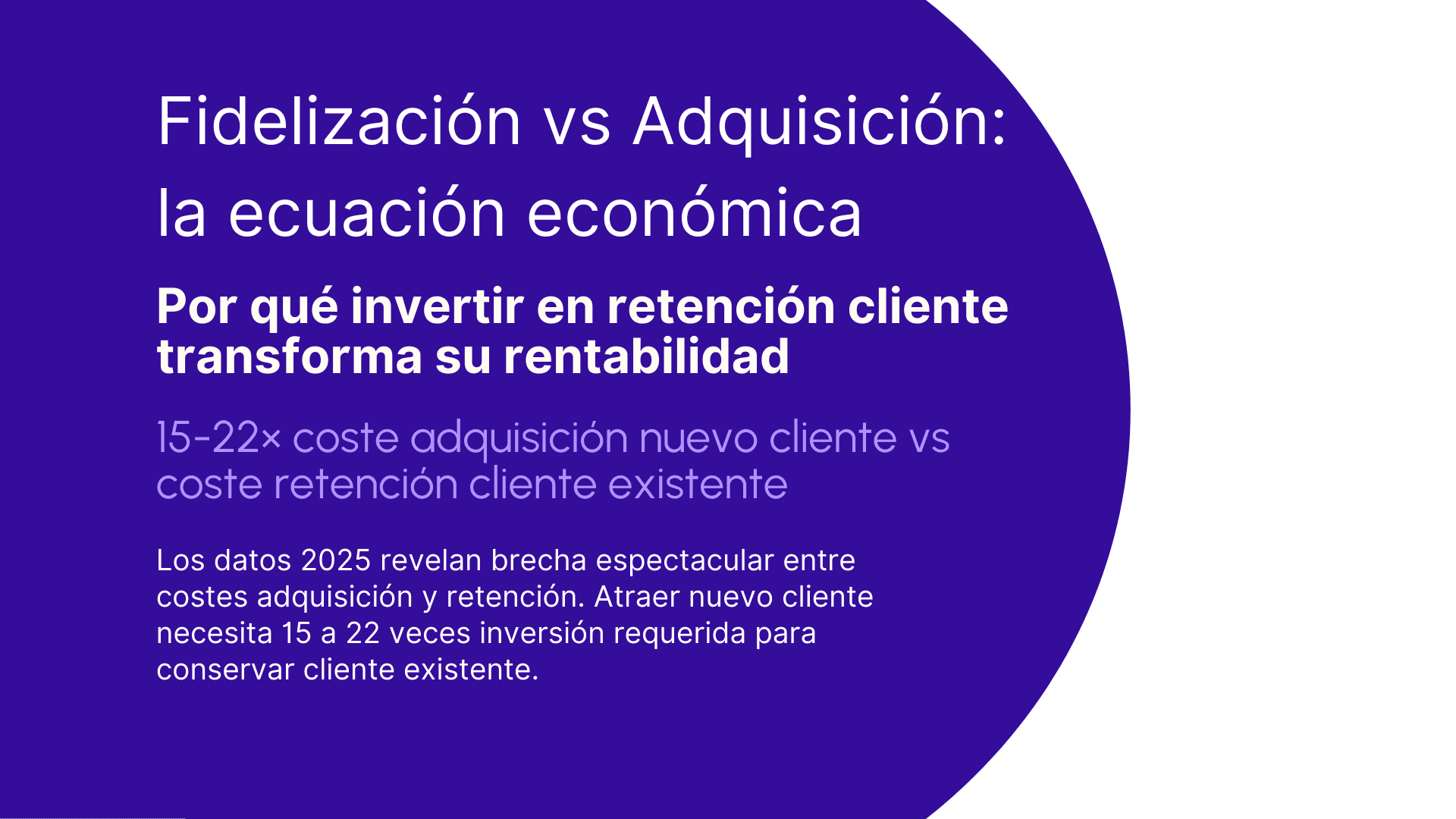 Fidelizacion vs adquisicion: la ecuacion economica