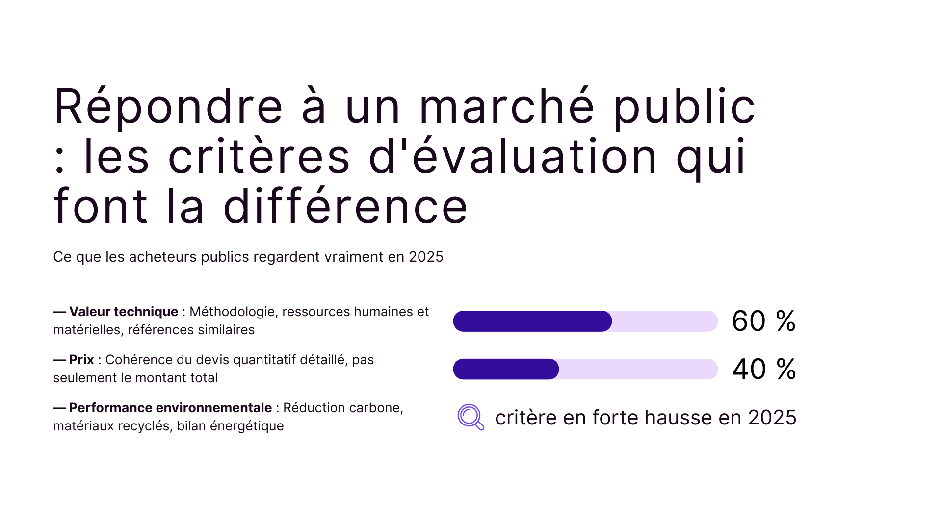 Répondre à un marché public : les critères d'évaluation qui font la différence