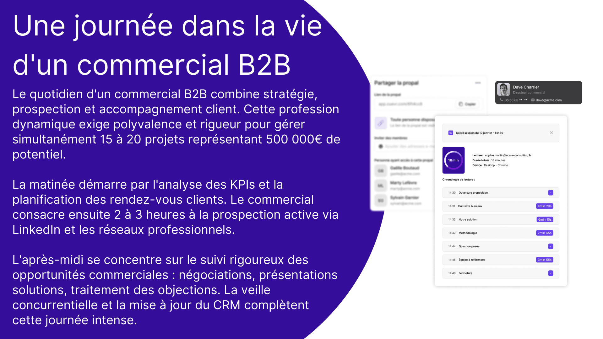 Une journée dans la vie d'un commercial B2B